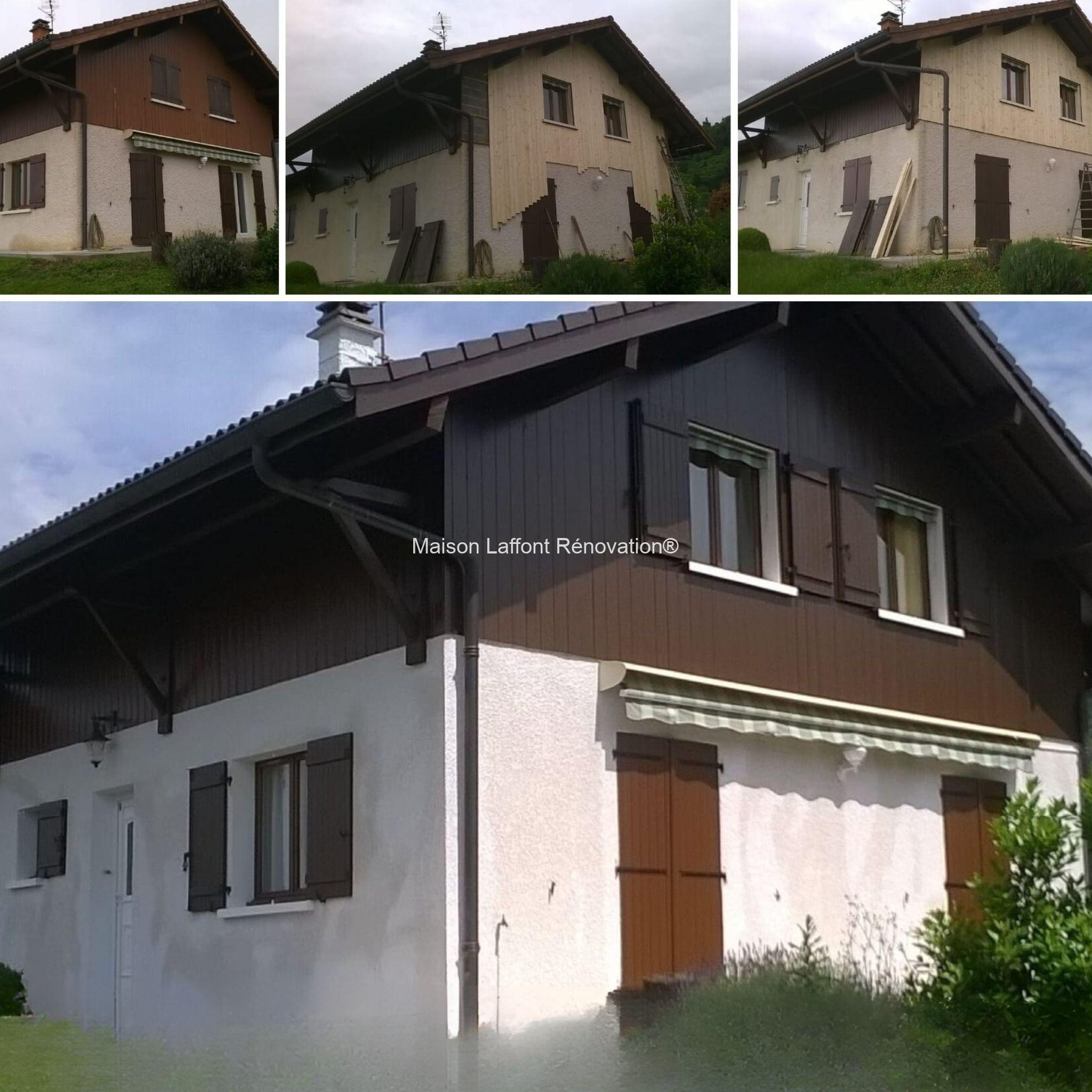 réalisation d’un bardage à Bon en Chablais