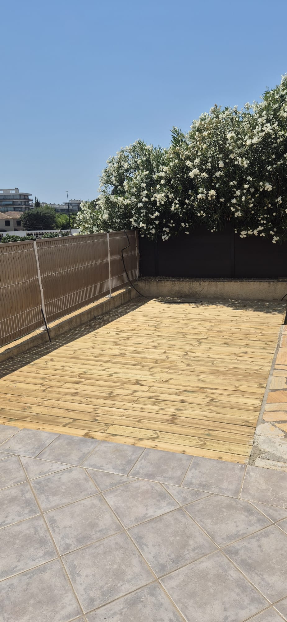 Pose d'une terrasse en bois